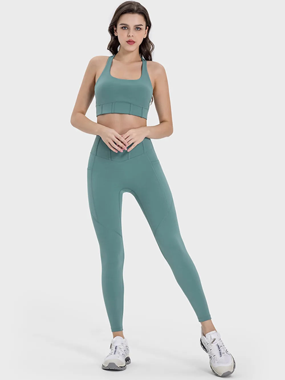 Square Neck Wide Strap Active Tank - V.I.P Digital Presence