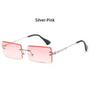 Trendy Men Women Summer Rimless Sunglasses Fashion Small Rectangle Sun Glasses Traveling Style UV400 Shades Eyewear - V.I.P Digital Presence