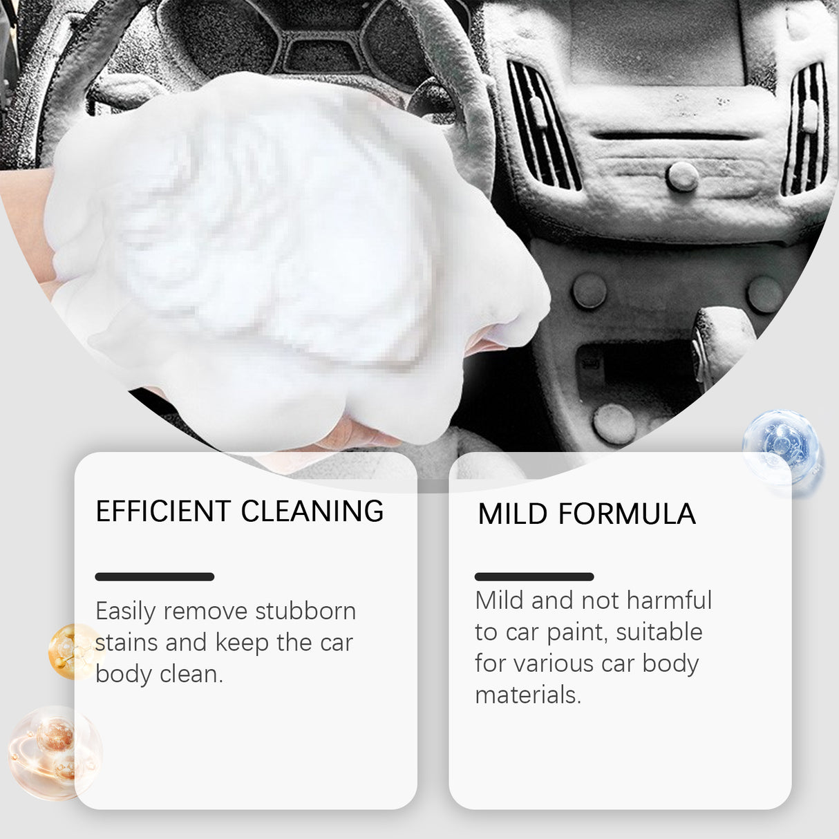 Automotive Spray Cleaner, Automotive Interior Glass Oil Film Decontamination Multi-Functional Foam Cleaner - V.I.P Digital Presence