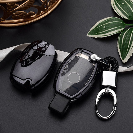 Hight quality PC+TPU key case cover Key case protective shell holder for Mercedes benz A B R G Class GLK GLA w204 W251 W463 W176 - V.I.P Digital Presence
