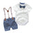 Male baby infant two-piece summer climbing suit with collar, gentleman's white shirt, overalls, tie dress, British style - V.I.P Digital Presence