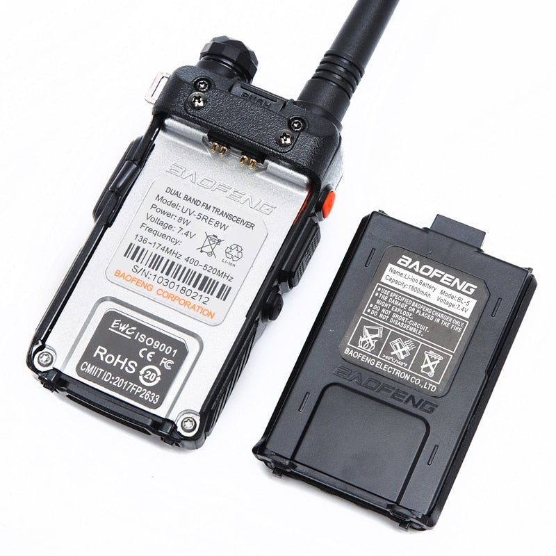 BaoFeng UV-5RE 8W Powerful Walkie Talkie 10km Dual Band UV5RE 2 way Radio VOX Flashlight Long Range Portable Hunting Ham Radio - V.I.P Digital Presence