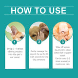 Pet Ear Wash Relieves Ear Discomfort For Cats And Dogs Clean, Decontaminate, Moisturize, Soothe And Nourish - V.I.P Digital Presence