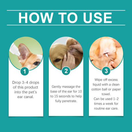 Pet Ear Wash Relieves Ear Discomfort For Cats And Dogs Clean, Decontaminate, Moisturize, Soothe And Nourish - V.I.P Digital Presence