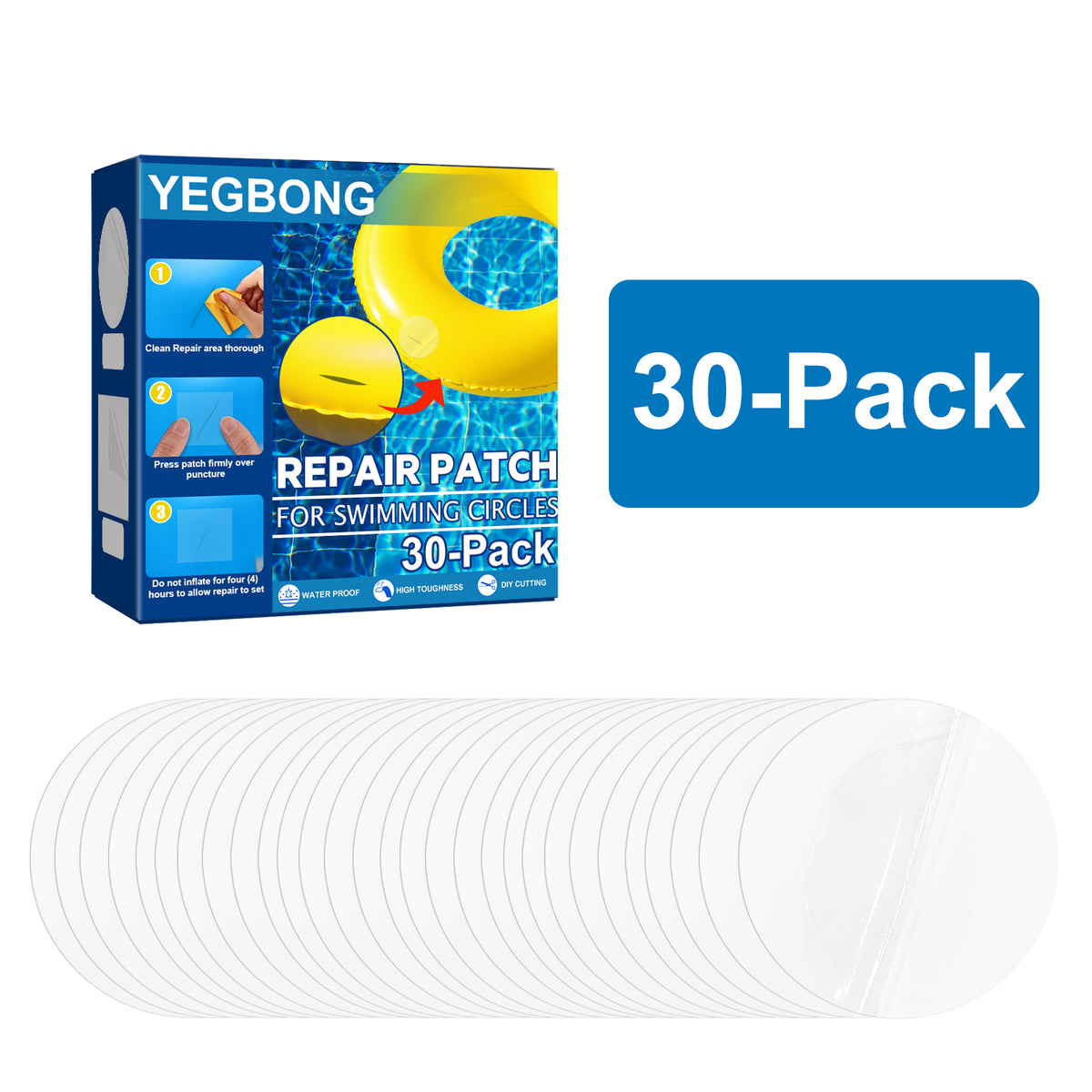 Swimming Ring Repair Repair Kit Self-Adhesive Lining Patch Swimming Ring Inflatable Pontoon Waterproof Seal - V.I.P Digital Presence