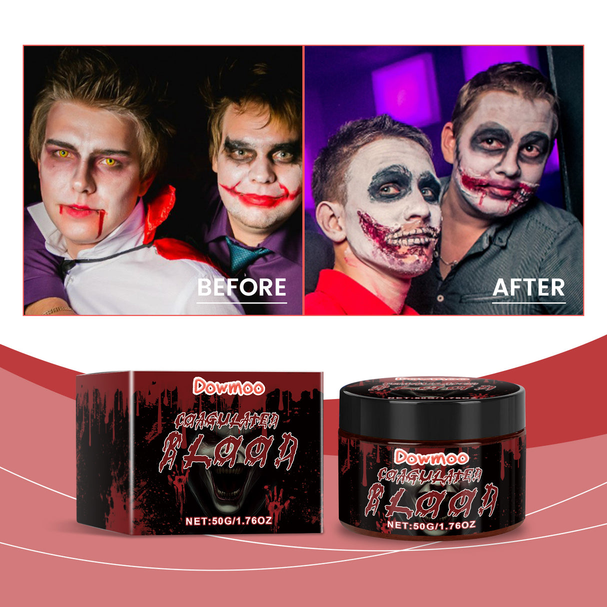 Halloween Fake Blood Cream Can Wash Fake Blood Vampire Zombie Blood Halloween Prank Props - V.I.P Digital Presence