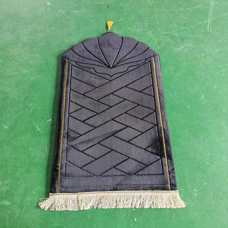 Shell shaped solid color carpet irregular flannel sponge thickened short flannel embossed portable floor mat - V.I.P Digital Presence