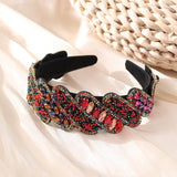Gorgeous Mizhu Water Diamond Baroque Retro Wide Edge Hair Accessories - V.I.P Digital Presence