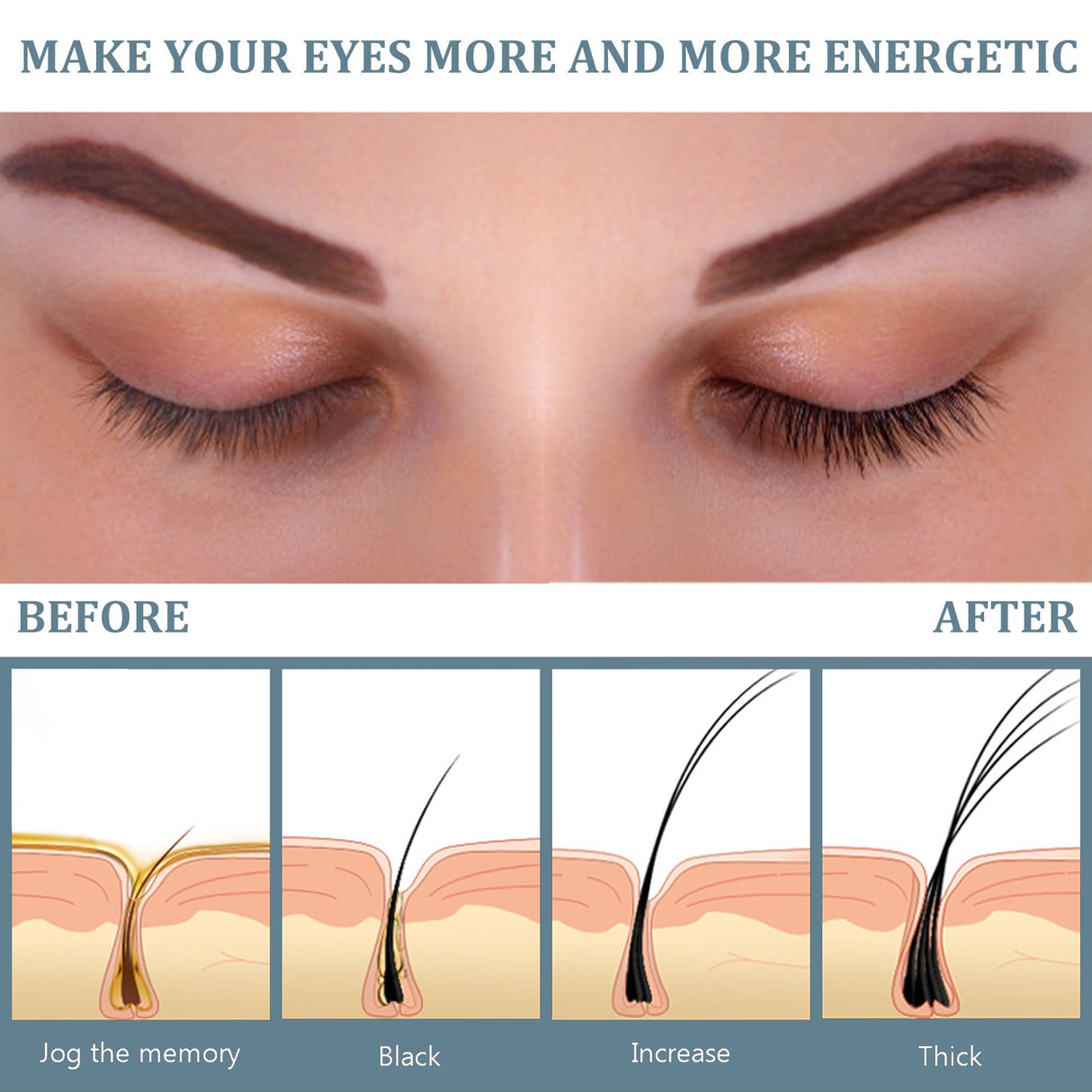 EELHOE Mascara Black Curling Eyelash Eyebrow Natural Beauty Mascara Moisturizing Traceless Long Lascara - V.I.P Digital Presence