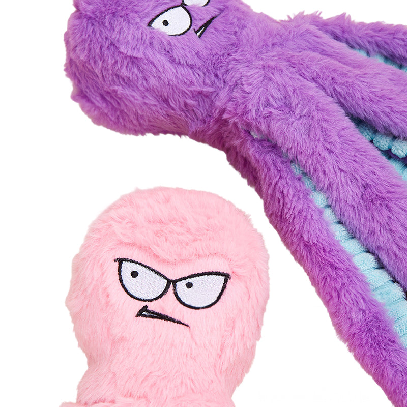 Octopus - shaped indestructible plush dog toy, squeaky & bite - resistant, pet toy supplies - V.I.P Digital Presence