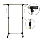 Short hanger, used for hanging heavy-duty rolling hangers with bottom racks and wheels for clothes - V.I.P Digital Presence