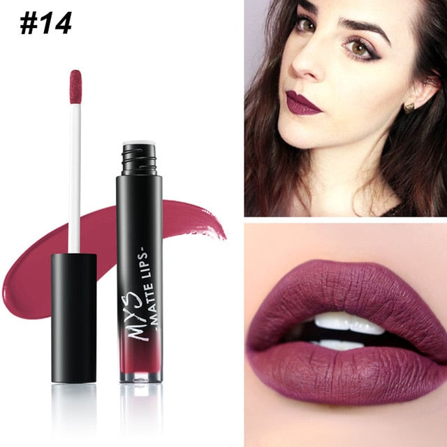 MYS Brand Makeup Matte Liquid Lipstick Tint Waterproof Make Up Long Lasting Lip Stick Nude Lip Gloss Cosmetics Batom - V.I.P Digital Presence