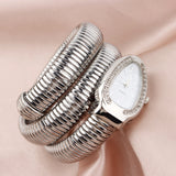 Snake shaped watch Women's fashion bracelet watch Creative quartz watch Personalized bracelet watch - V.I.P Digital Presence
