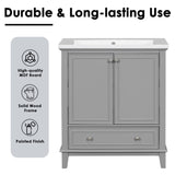 30 inch bathroom vanity no sink  base only gray - V.I.P Digital Presence