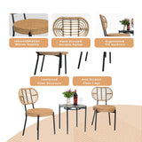 3 Pieces Of Luxury Outdoor Wicker Furniture - Patio Bistro Style Table And Chair Combination - V.I.P Digital Presence