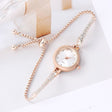 Girls' Watch Fashionable Diamond Inlaid INS. Academic Style Temperament Dial Decoration Lazy Pull Women's Bracelet Watch - V.I.P Digital Presence
