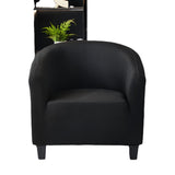 Elastic solid color semi-circular sofa cover, internet cafe, sand caf é, hotel leisure booth, all inclusive, single sofa chair cover - V.I.P Digital Presence