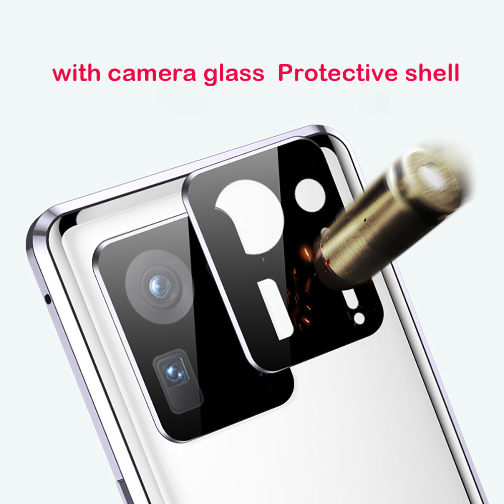 Funda para Xiaomi 12pro con imán para gafas de doble cara, protección anticaídas con ventosa magnética y todo incluido. 