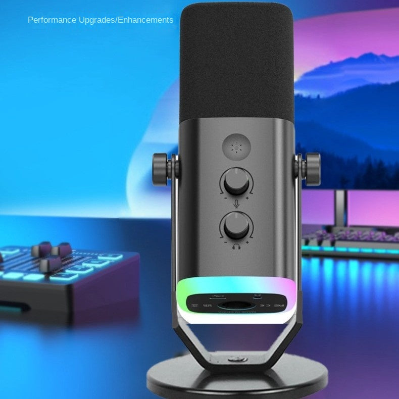 Condenser Microphone for Computer Live Streaming Karaoke Recording Audio Pickup Capacitor Mic for Mobile Phone Universal Karaoke Singing Gaming - V.I.P Digital Presence
