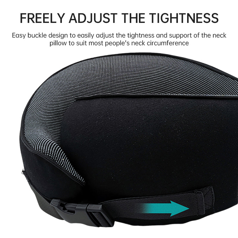 Memory Foam Neck Travel Pillow: Soft, 360° Head Support, for Home, Plane & Car - V.I.P Digital Presence