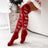 Christmas elk snowflake knitted woolen stockings for women long over knee pile socks stockings - V.I.P Digital Presence