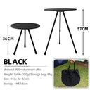 Outdoor Furniture Balcony Lightweight Portable Aluminum Height Adjustable Small Round Outdoor Folding Picnic Camping Table
