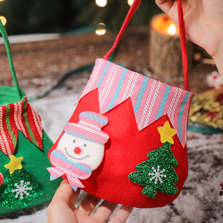 Christmas Safe Fruit Bag, Apple Bag, Christmas Gift Bag, Santa Claus, Snowman, Elk, Kindergarten Decoration Candy - V.I.P Digital Presence