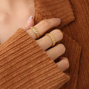 Titanium Steel Gold-Plated Ring - V.I.P Digital Presence