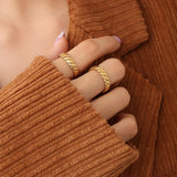 Titanium Steel Gold-Plated Ring - V.I.P Digital Presence