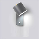 Nordic bedroom bedside lamp wall lamp study dining room corridor with switch wall lamp macaron LED minimalist wall lamp - V.I.P Digital Presence
