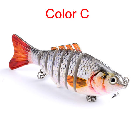10cm Luya Bait Multi-Section Fish Plastic Hard Bait 15.5g Seven Sections Luya Bionic Bait Section Long Distance Cast Fake Bait Bait - V.I.P Digital Presence