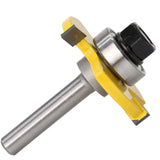 2 pc 8mm Shank high quality Tongue & Groove Joint Assembly Router Bit Set 3/4 Stock Wood Cutting Tool - V.I.P Digital Presence