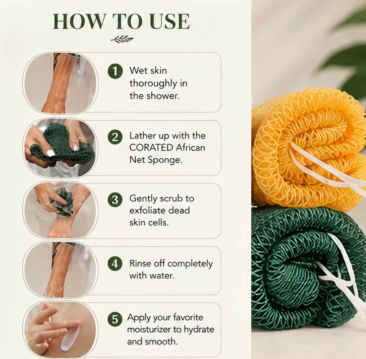 AfriGlow Exfoliating Sponge