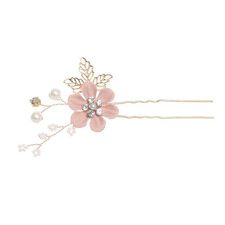 Luxury Blue Flower Hair Combs Headdress Prom Bridal Wedding Hair Accessories Gold Leaves Hair Jewelry Hair Pins - V.I.P Digital Presence