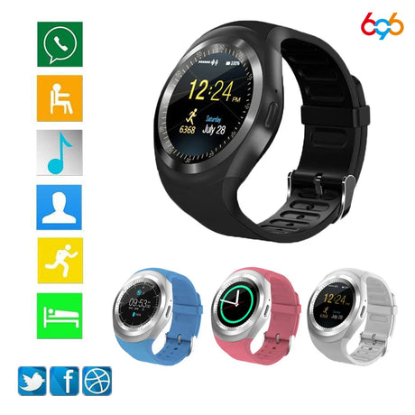 Bluetooth Y1 Smart Watch Relogio Android SmartWatch Phone Call GSM Sim Remote Camera Information Display Sports Pedometer - V.I.P Digital Presence
