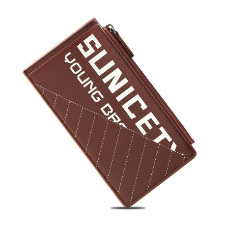 Anti Theft Brush Trend Long Men's Purse PU Large Capacity Multi Card Change Bag - V.I.P Digital Presence