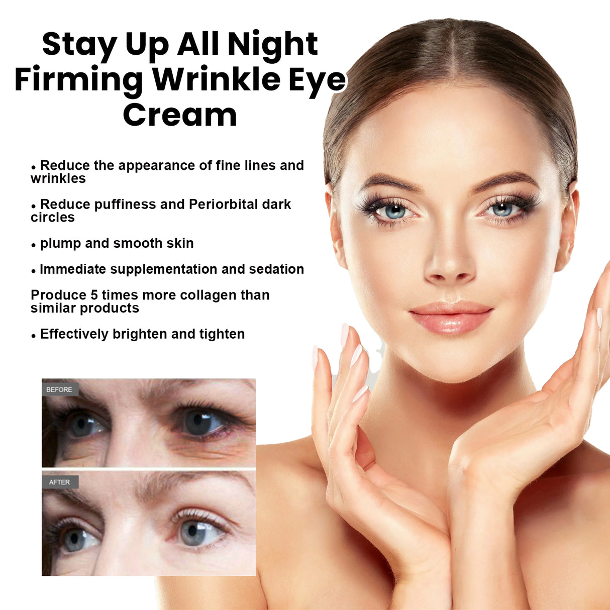 Eye Firming Cream, Relieves Bags, Black Eyes, Firms, Moisturizes, Repairs Skin Eyes Cream - V.I.P Digital Presence