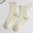 1 pair of ruffled JK socks for women mid-tube spring, autumn and summer solid color Japanese lace pile socks - V.I.P Digital Presence