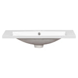 30" Single Bathroom Basin Sink, Vanity Top Only, 3-Faucet Holes, Resin - V.I.P Digital Presence