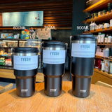 Large capacity portable insulated cup car mounted coffee cup 304 stainless steel - V.I.P Digital Presence
