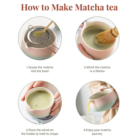 Premium 8-piece Matcha Set: Ceramic Chawan, whisky gift box, Matcha tools – for tea lovers - V.I.P Digital Presence