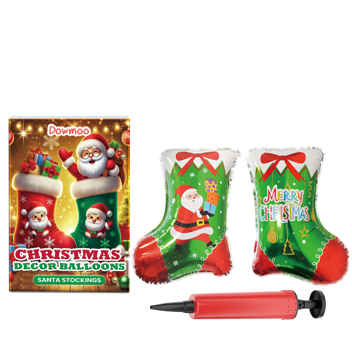 Christmas Balloons Balloon Standing Santa Claus Reindeer Christmas Tree Event Atmosphere Arrangement - V.I.P Digital Presence