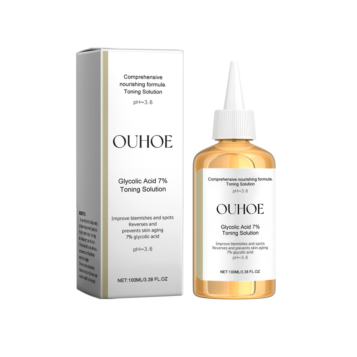 Glycolic Acid 7% Moisturizing Toner, Remove Acne, Improve Skin Condition And Rejuvenate Skin Toner Essence - V.I.P Digital Presence