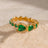 Stainless Steel Heart Rhinestone Ring - V.I.P Digital Presence