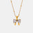 Stainless Steel Inlaid Zircon Bow Necklace - V.I.P Digital Presence