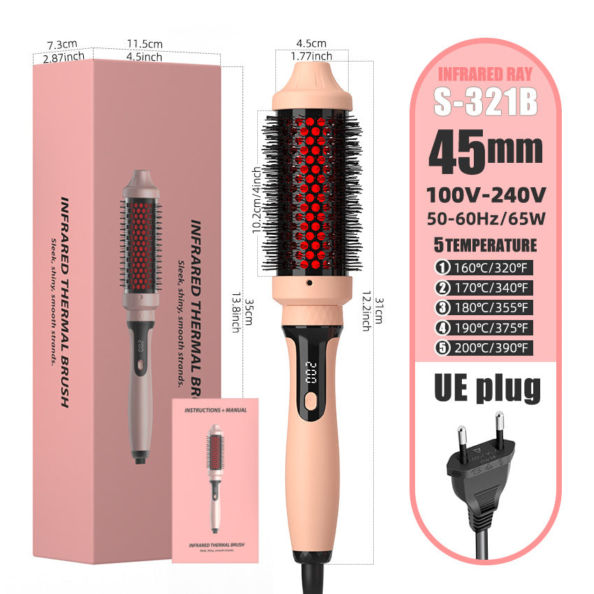 Infrared curling iron multifunctional straightener 2-in-1 straight hair comb curling iron dual-purpose electric heating comb - V.I.P Digital Presence