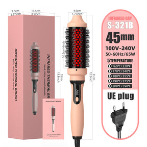 Infrared curling iron multifunctional straightener 2-in-1 straight hair comb curling iron dual-purpose electric heating comb - V.I.P Digital Presence