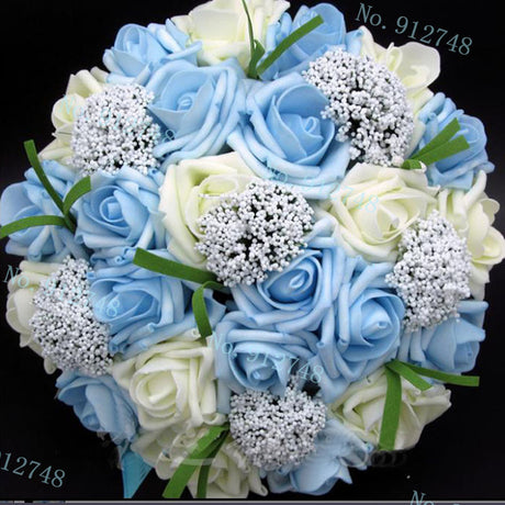 Bride Holding Flowers Romantic Wedding Colorful Bride 's Bouquet Red Pink Blue And Purple Bridal - V.I.P Digital Presence