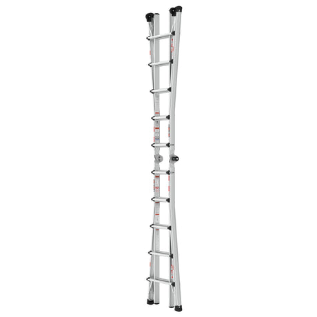 Aluminum Multi-Position Ladder with Wheels, 300 lbs Weight Rating, 22 FT - V.I.P Digital Presence