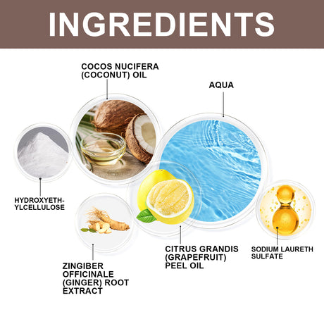 Coconut Oil Shampoo Scalp Cleansing Care Soft Shine Nourishing Hair Follicle Shampoo - V.I.P Digital Presence